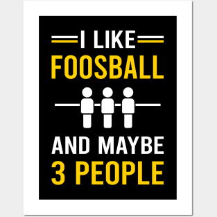 3 People Foosball Posters and Art